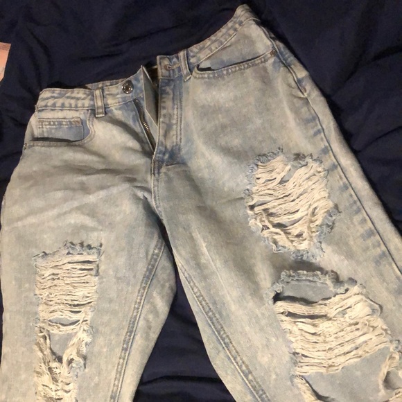Missguided Light Blue Mom Jeans 